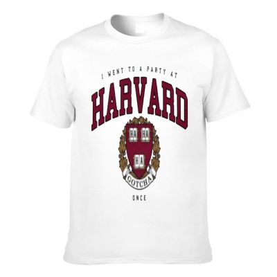 เสื้อยืดผู้ชาย90 - Harvard Spoof 2020 เสื้อยืดพิมพ์ลายพร้อมเสื้อยืดแขนสั้นผู้ชายเสื้อยืดกราฟิกเสื้อ