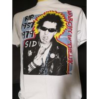 ? เสื้อวงนำเข้า Rip Sid Vicious s Anarchy in The UK Punk Rock Hardcore Retro Style Vintage T-Shirt สินค้า รับประกัน S-5XL