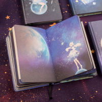 Beautiful Luminous Girl Heart Diary Book Super Fairy Fantasy Handbook Creative Color Page Illustration Notebook Stationery