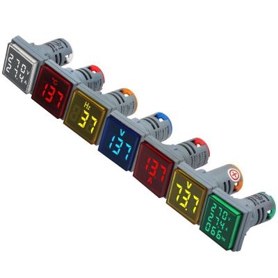 High efficiency Original mini AC digital display frequency meter voltmeter indicator light ammeter signal lamp to measure AC and DC voltage