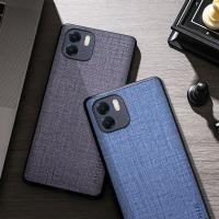 Case For Xiaomi Redmi A1 Plus Premium Cloth Texture Unti-Scratch Four-Corner Explosion-Proof Simple Design Protective Back Cover