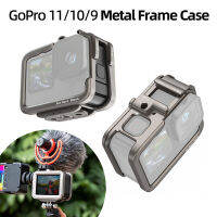 เบาโลหะกรอบกรณีกรงสำหรับ GoPro ฮีโร่11 10 9ด่วนที่วางจำหน่ายฝาครอบป้องกันเข้ากันได้ MAX เลนส์อุปกรณ์เสริมสำหรับกล้อง