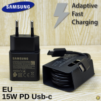 ที่ชาร์จ Samsung 15W Usb-C to Type-C Adaptive Fast Charging การชาร์จด่วนแบบพิเศษ สำหรับ ซัมซุง  หัวชาร์จ (Eu) สายชาร์จ Type-C To Type-C ยาว 1 และ 2 เมตร