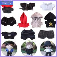 MUMU ของเล่นเด็กเล่น สำหรับตุ๊กตา20ซม. สำหรับตุ๊กตา1/12BJD เสื้อฮู้ดตุ๊กตา เสื้อฮู้ดทำมือ ท็อปส์ซูตุ๊กตา ชุดเสื้อกีฬาคอกลม