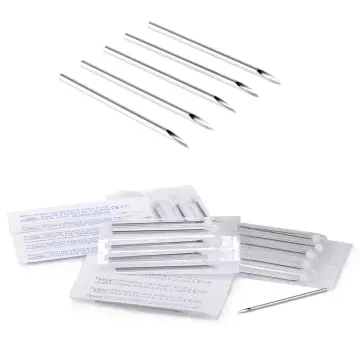 10Pcs Disposable Sterile Body Piercing Needles Tattoo Piercing