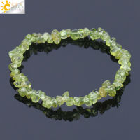 สร้อยข้อมือ Peridot ธรรมชาติสร้อยข้อมือหินธรรมชาติของผู้หญิง Unisex หินกึ่งมีค่าสร้อยข้อมือหินบดสร้อยข้อมือหินพลังงาน