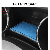 For Ford Mustang 2015-2023 Alcantara Car Dashboard Instrument Panel Trim Pad Steering Wheel Anti-Skid Meter Mats Accessories