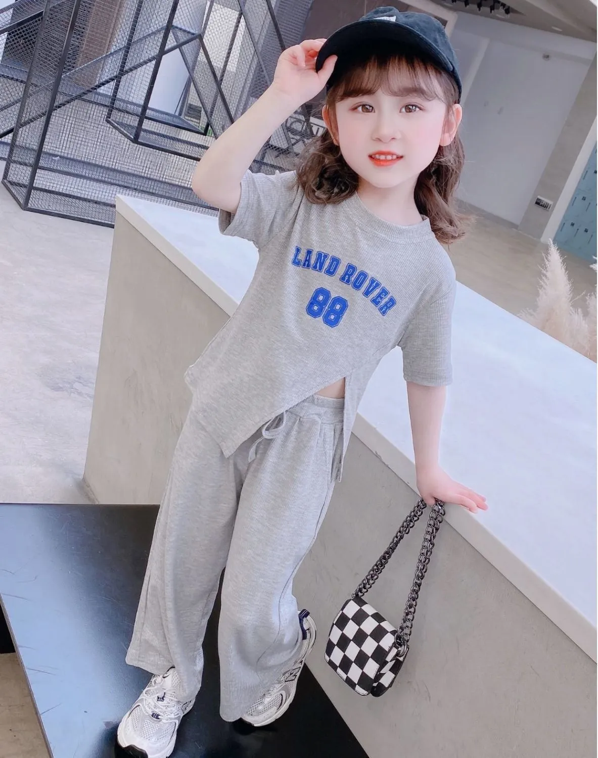 2022 New Children Girl Pcs Outfit Set For Summer Cute Girl's Sport Outfit  Set White Letter Print Shirt Sweatpants Shorts Buy Girl Clothes Fashion  Kids Girl Outfit,2022 New Children | 2022 New