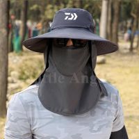 Daiwa Fisherman Hats With Mask Camouflage Outdoor Summer Mens Women Quick Dry Caps Uv Protection Sunshade Climbing Fishing Caps