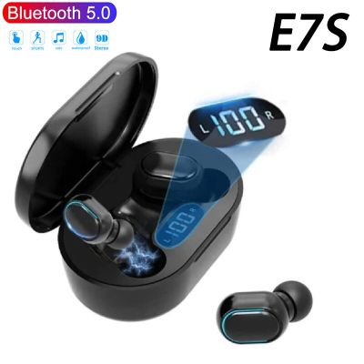 ZZOOI E7S The New Upgrade Wireless Bluetooth 5.2 Headset Sport Waterproof Headphone Sound Quality Without Delay HiFi Earphone Earplugs