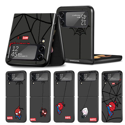 Thin Folding Case for Samsung Galaxy Z Flip3 Flip 4 Flip4 5G Flip 3 Fashion Cell Phone Cover Fundas Spiderman Marvel Cute Replacement Parts