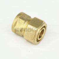 16x20mm IDxOD x 1/2 BSP Female PEX-AL-PEX Tube Straight Brass Compression Pipe Fitting Connector For Floor Heating