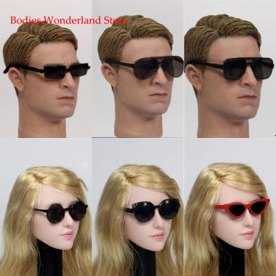 3pcs/Set ZY3015/ZY3016 1/6 Scale Female/Male Black Glasses Sunglasses Shooting Windshield For 12 Action Figure