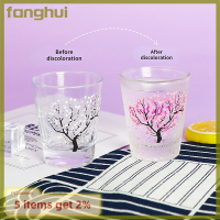 สี Sloki Kaca ดอกเชอรี่บาน Fanghui 2Oz แก้ว Baijiu เย็นขนาดเล็กของขวัญเทศกาลถ้วยเก็บความเย็นกระบอกน้ำแก้วไวน์