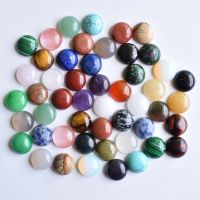 2022 fashion good quality mixed round CAB CABOCHON natural stone beads for jewelry Accessories 12mm wholesale 50pcs/lot free