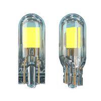 【CW】2Pcs Newest w5w LED T10 Sapphire &amp; COB One Set Car Light 200LM Super Bright Drive-freeWedge Dome Reading Lamp Bulb 12V 6000K