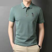 ZITY Summer Fashion Men Polo Shirts Short Sleeve Turn-down Collar T-shirts Men Shirts Embroidery Pattern Men Tops Clothing ZT00039