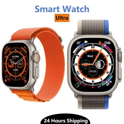 ZZOOI 2023 Smartwatch Ultra Series 8 for IOS Android HD Screen Bluetooth Call Heart Rate Men Women Fitness Bracelet for Apple Watch