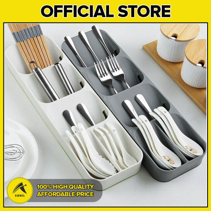 Annil Kitchen Drawer Organizer Tray Cutlery Multilayer Separation