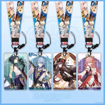 Cool Anime Men ID Card Holder Lanyard for Keychain Neck Strap ID