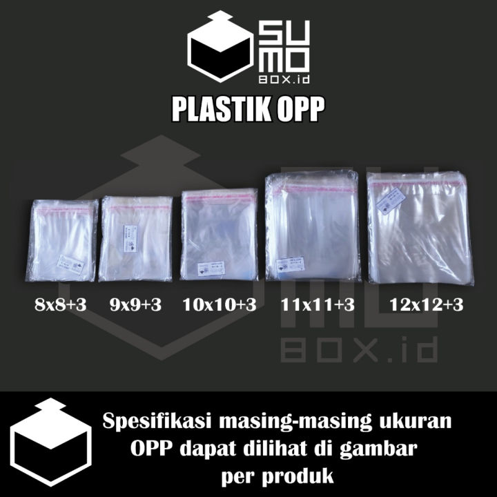 Plastik Opp Roti Seal Lem 8x8 9x9 10x10 11x11 12x12 Plastik Kemasan Souvenir Lazada Indonesia 7060