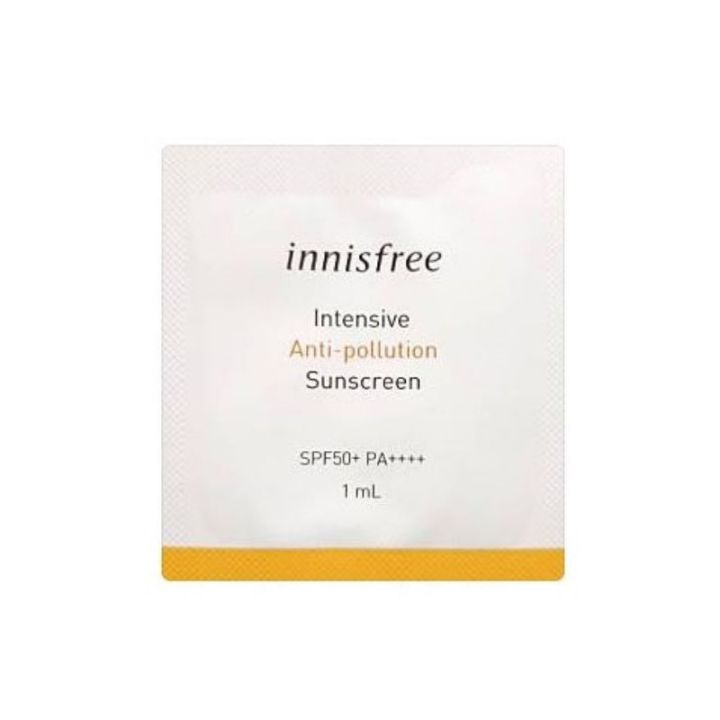 หมดอายุ 7/2024 INNISFREE Intensive Anti ​ Pollution ​ Sunscreen ​ SPF50+ PA++++ 1ml
