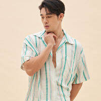 BALIBOY RESORTWEAR เสื้อเชิ้ตลินินแขนสั้น / print