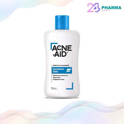 Acne-Aid Gentle Cleanser 100 ml. (สีฟ้า) สบู่เหลวล้างหน้า เหมาะสำหรับผิวแพ้ง่าย ที่มีแนวโน้มเป็นสิว