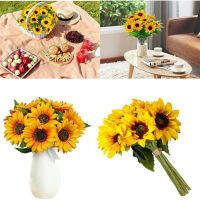 Wedding Decoration Flower Home Bouquet Artificial Sunflowers Fake Flower