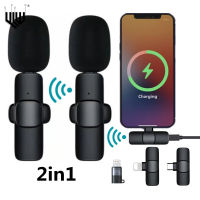 Wireless Lavalier Microphone Portable Audio Video Recording Mini Mic For Android Youtube Live Broadcast Gaming