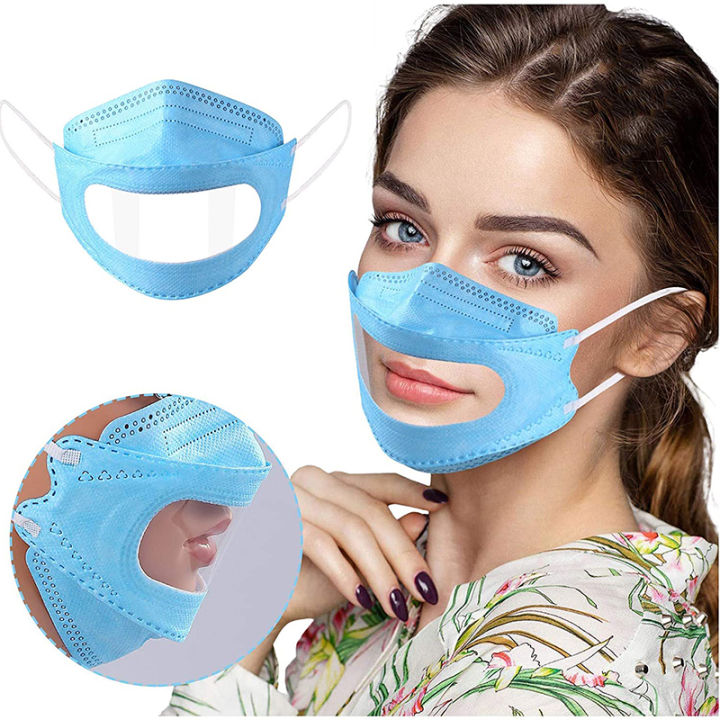 mus-disposable-clear-face-mask-with-transparent-window-for-school-teaching-visible-expression-breathable-for-hearing-impair