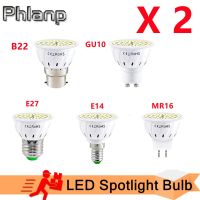 โคมไฟ E27 Led Gu10หลอดสปอตไลท์ E14 48 60 80Led Lampara 220V Gu 10 Bombillas โคมไฟ Gu5.3 Mr16 Led คุณภาพสูงไฟสปอร์ตไลท์