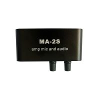 6.5mm Dynamic Microphone Headphone Amplifier Audio Preamplifier Mixing Board MA-2S