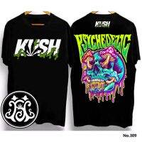 KUSH 2023 ออกแบบใหม่ Unisex เสื้อยืดที่มีสีสันผ้าฝ้าย 100% Crew neck T-shirt เสื้อยืดลำลองผู้ชาย 420 Smoke เสื้อยืดบุหรี่ เสื้อยืด