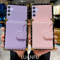 L &amp; F เคสกระเป๋าสตางค์สำหรับ Samsung Galaxy A54 5G / Samsung A34 5G / Samsung A24 4G / Samsung A14 4G/5G เคสบัตรหนังคุณภาพสูงเคสหนังเคสป้องกันแรงกระเทือนโทรศัพท์