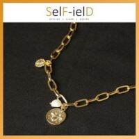 [COD]【Selfield】สร้อยคอจี้มุกมุกมุกยุโรป Wireline เหรียญ Ins สไตล์ Hiphop Chain Star Office Casual อุปกรณ์เสริม Christmas Gift
