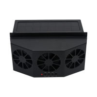 3 Cooler Car Solar Energy Fan Safe Conditioner Portable Air Cooler Vent Exhaust Auto Cooling