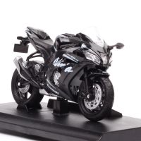 1:18 Scale Welly Mini Kawasaki 2017 NINJA ZX10-RR Racing ZX10RR Motorcycle Diecasts Toy Vehicles Model Replicas Bike Black