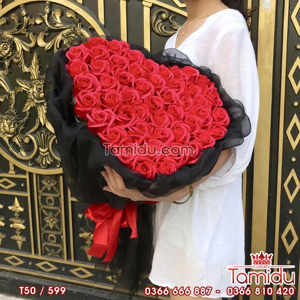 Đóa hoa to 50 bông hồng Đà Lạt đủ các phiên bản màu  Hình ảnh hoa tươi của  shop Fhoa