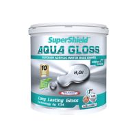 สีน้ำมันสูตรน้ำ สีไม่มีกลิ่น TOA AQUA GLOSS สีขาว เงา ขนาด  1GL