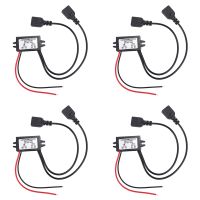 4X DC Converter 12V to 5V 3A Double 2 USB to Auto Power Regulator Voltage