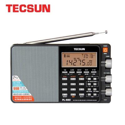 TECSUN วิทยุพกพารุ่น PL-880,วิทยุสเตอริโออินเทอร์เน็ตพร้อม Lw/sw /Mw โหมด SSB PLL FM (64-108 MHz) 87.5-108 MHz (ประเทศเยอรมัน)