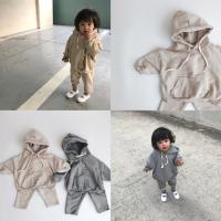 Baby Solid Clothes Set Newborn Baby Boy Clothes Long Sleeve T-shirt Girls Cotton Autumn Winter Pants  Fashion Palysuit 1-3 T