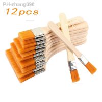 12pcs/set Memory Nylon Paint Brushes Set for Acrylic Oil Drawing Watercolor Wooden Painting Brush Tools Art Supplies