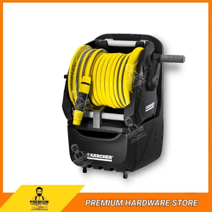 KARCHER Premium Hose Reel HR 7.315 KIT 1/2" Standing Wall Mounted Garden PVC Hose Reel Hos Air