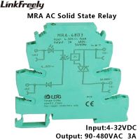 บอร์ด3a Mra-48d3ตั้งโปรแกรมได้แบบโซลิดสเตทรีเลย์ Dc อินพุต Ac: 3V 5V 12V 24V 32vdc อินเทอร์เฟซแรงดันไฟฟ้าโมดูลรีเลย์ Ssr มินิ