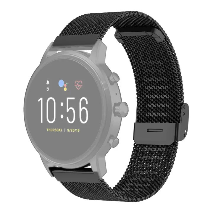 22mm Metal Mesh Wrist Strap Watch Band for Fossil Gen 5 Carlyle / Gen 5