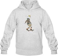 Man Long Sleeve Bunny Boy Riding On A Skateboard Custom Design Fashion Hoodies