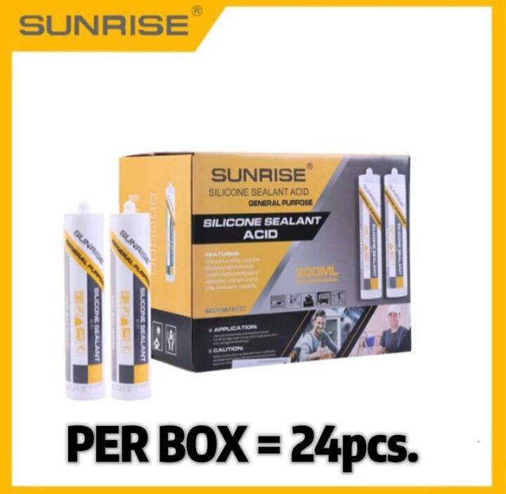 Sunrise SILICONE SEALANT ACID (PER BOX/24pcs) Lazada PH