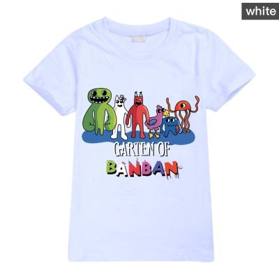 Garten of banban Kids T-shirt 2023 Summer Cartoon Anime Funny Baby Boys Girls Clothes Casual Cotton High Quality Children Tops